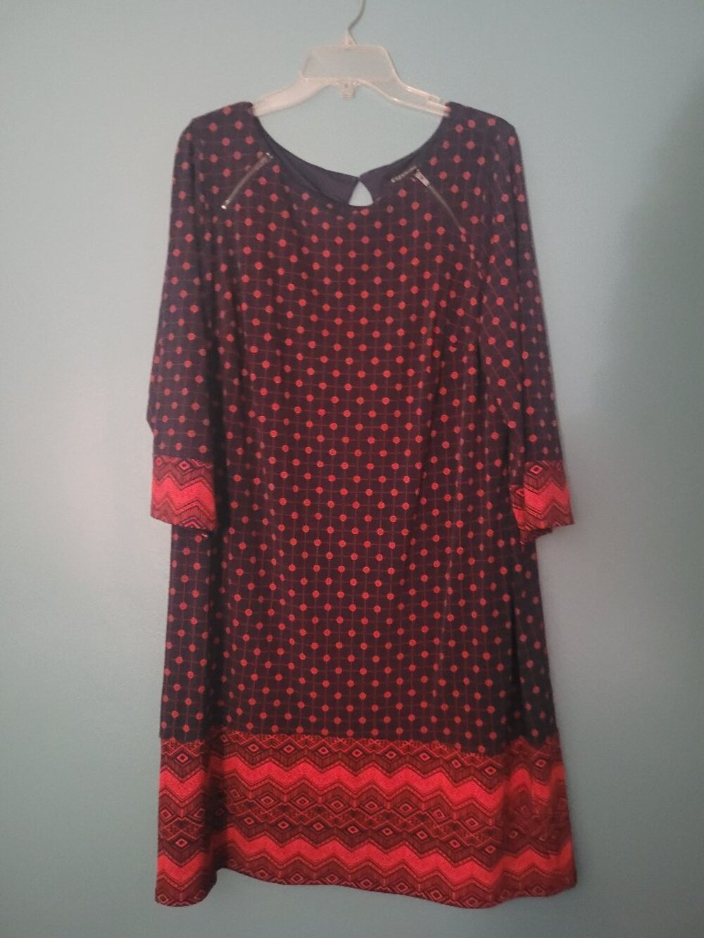 Hawthorne 2x Long Sleeved Shift Dress